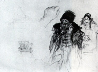 Зарисовка к картине Боярыня Морозова В. Суриков