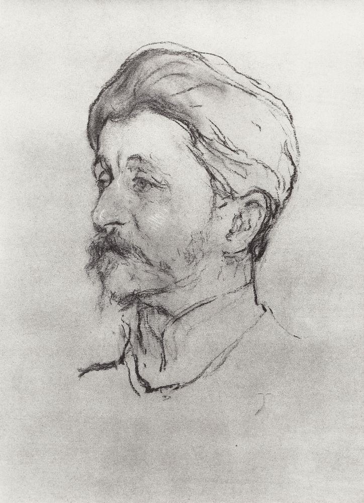 Портрет художника М. Врубеля. В. Серов